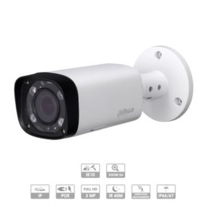 Caméra tubulaire Dahua tube, 3 MP, IP, POE avec zoom x4